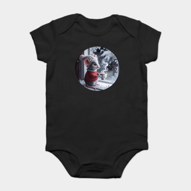 Mouse in Window Baby Bodysuit by Jo Palmer